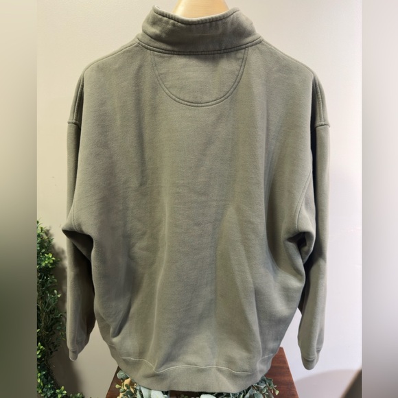 Big Dogs Quarter Zip Pullover Sweatshirt Men’s Size L Gray Embroidered Lucky Dog - Picture 2 of 7